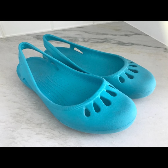 aqua colored women's sandals